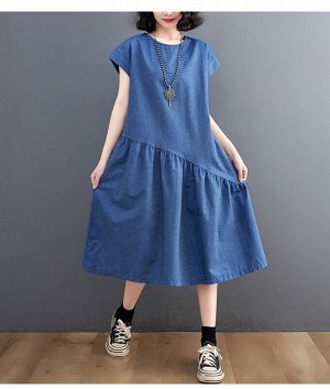 Платье голубое