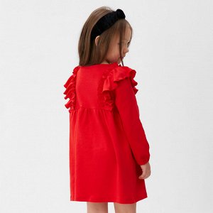 Платье детское с рюшами KAFTAN размер, красный