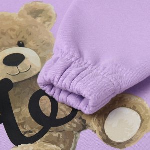 Костюм детский (джемпер, брюки) KAFTAN Hello 32 (110-116), лиловый
