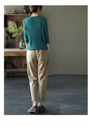 Женские брюки с карманами и эластичным поясом, цвет светлый хаки