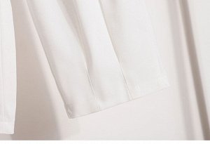 Женские брюки с карманами и эластичным поясом, цвет белый