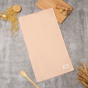 Полотенце «Этель» Kitchen, 40x70 см, бежевое, 100% хлопок, саржа 220 г/м²