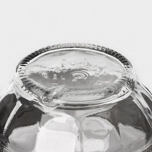 Набор стеклянный питьевой «Неро», 7 предметов: графин 500 мл, стопки 50 мл, цвет серебро