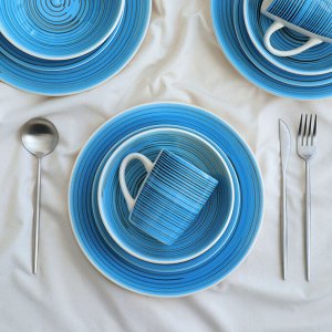 Набор керамической посуды Elrington «Аэрограф. Морской вечер», 16 предметов
