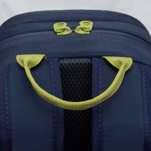 Рюкзак школьный GRIZZLY с карманом для ноутбука 13", жесткой спинкой, двумя отделениями, для девочки