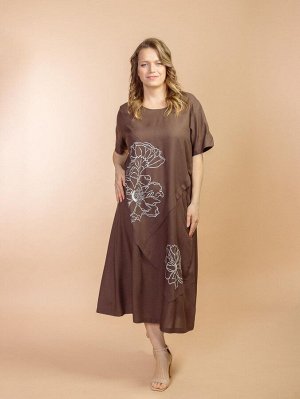 Платье (вискоза) с вышивкой №24-592-2