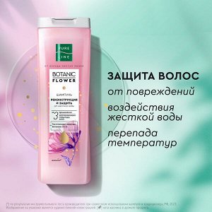 NEW ! PREMIUM Pure Line Чистая Линия шампунь РЕКОНСТРУКЦИЯ И ЗАЩИТА С КЕРАМИДАМИ И ВИТАМИНАМИ 400 мл