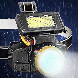 Налобный фонарь с зумом Headlamp BL-801-COB