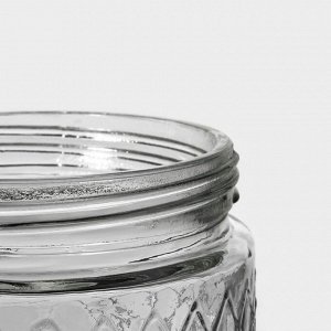 Банка стеклянная для хранения сыпучих продуктов «Премиум», 850 мл, 11*12 см, с металлической крышкой