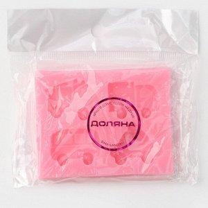 Молд Доляна «Транспорт», силикон, 8x6,5x1,1 см, цвет розовый