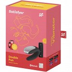 ВИБРОМАССАЖЕР ДЛЯ ПАРЫ SATISFYER DOUBLE FUN BLACK