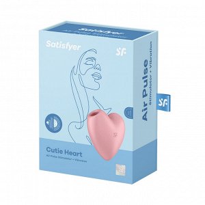 ВАКУУМНЫЙ МАССАЖЕР SATISFYER CUTIE HEART LIGHT RED