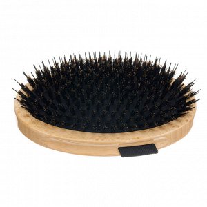 Щетка для животных DEWAL Pro Grooming с резинкой для ладони, нат.щетина+ нейлоновый штифт