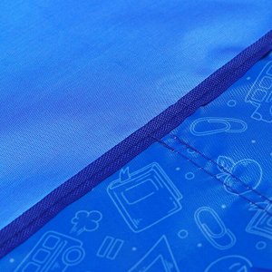 Фартук для труда + нарукавники, 550 х 440/250 х 160 мм, размер M (рост 122-158), Calligrata "Карандаши", синий