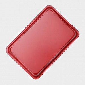 Противень Доляна «Ренард. Прямоугольник», 31,5x21,5 см, антипригарное покрытие, цвет красный