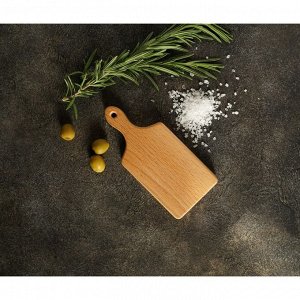 Доска деревянная для подачи и сервировки канапе Доляна, 15x7x1,6 см, массив бука