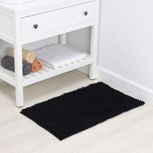 Коврик для дома LaDо́m, букли, плотность 1400 г, 50x80 см, графитовый