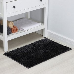 Коврик для дома LaDо́m, букли, плотность 1400 г, 50x80 см, графитовый