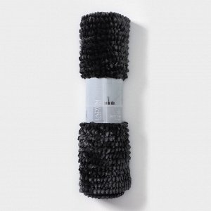 Коврик для дома LaDо́m, букли, плотность 1400 г, 50x80 см, графитовый