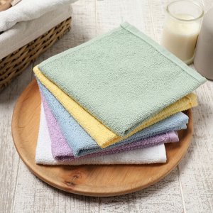 Салфетки махровые «Этель. Закат», 5 шт., 30x30 см, хлопок 100%