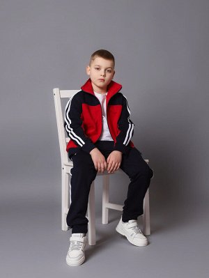 Спортивный костюм К036 Красный-Темно-Синий