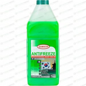 Антифриз Samson Antifreeze KR-Standard, LLC, зелёный,  -37°C, 1кг, арт. 803399