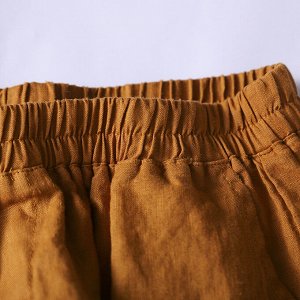 Женские брюки с карманами и эластичным поясом, цвет чёрный
