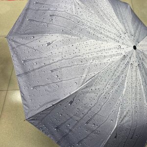 Зонт женский автомат серый