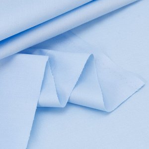 Ткань на отрез сатин гладкокрашеный 220 см 409/2 цвет голубой