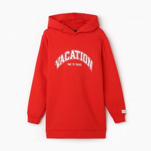 Худи женское с начёсом MIST Cozy style, красный