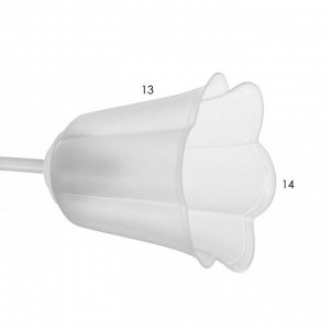 Люстра "Онлайн" (цветок) 2х15Вт Е27 МОДЕЛЬ: BR 00197 белый/прозрачный