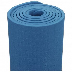 Коврик для йоги Sangh, 183х61х0,6 см, цвет синий