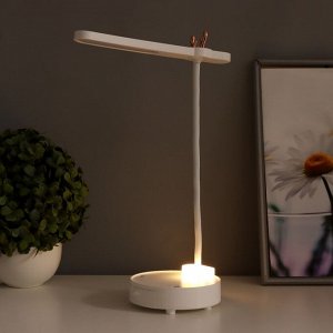 Настольная лампа "Ренди" LED 4Вт USB АКБ белый 11х23 см
