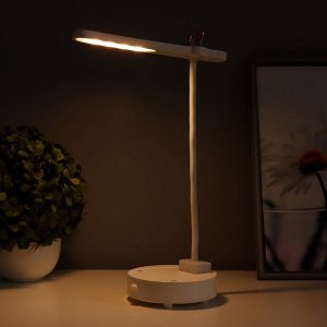 Настольная лампа "Ренди" LED 4Вт USB АКБ белый 11х23 см