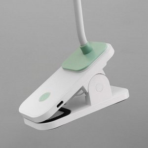 Настольная лампа "Лайти" LED 4Вт USB АКБ бело-зеленый 12,5х19х32,5 см