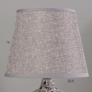 Настольная лампа "Инга" Е14 40Вт серый 20х20х29см