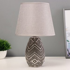 Настольная лампа «Савва» Е14 40 Вт серый 20x20x32 см