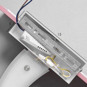 Бра "Пальма" LED 18Вт розовый 35х25х8см