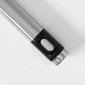Тёрка крупная с ручкой Доляна Fargo, 23,5x6x2, нержавеющая сталь, цвет цвет серебряный, чёрный