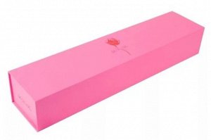 Коробка для цветов Трансформер Розовая складная L50см W11,5см H8,5см Арт-56984