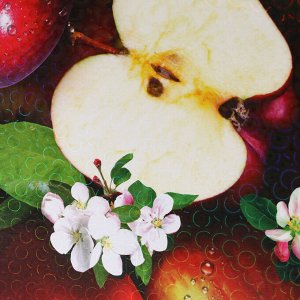 Доска разделочная "Сочное яблоко" 27х18 см