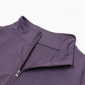 Рашгард женский на молнии MINAKU: SPORTY; цвет фиолетовый
