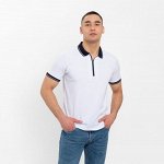 Футболка поло мужская MINAKU REGULAR FIT: белая