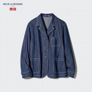 UNIQLO - джинсовый пиджак из легкого денима  -  01 OFF WHITE