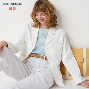 UNIQLO - джинсовый пиджак из легкого денима  -  01 OFF WHITE