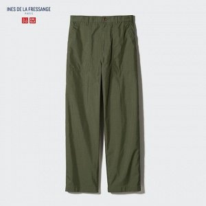 UNIQLO - стильные брюки из хлопково-нейлонового материала - 56 OLIVE