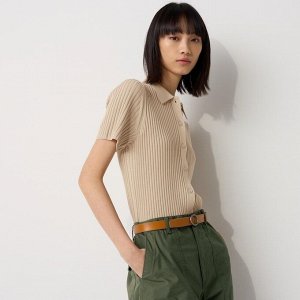 UNIQLO - двусторонний кожаный ремень с пряжкой -  09 BLACK