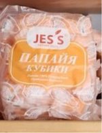 Папайя кубики без сахара JESS, 500гр