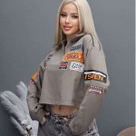 Стильная джинсовая. Свитшоты и толстовки женские