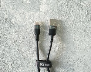 Кабель Kstati KS-010 Type-C - USB черный, 1м recommended